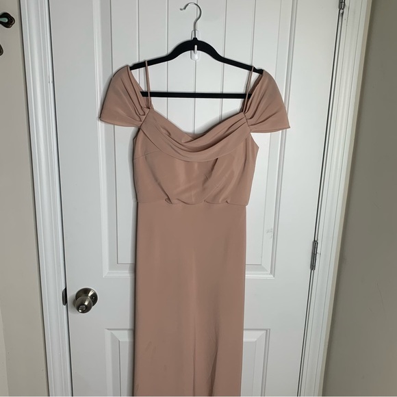 Jenny Yoo Collection BHLDN Sabine bridesmaid blush maxi dress size‎ 2 wedding - Picture 4 of 9